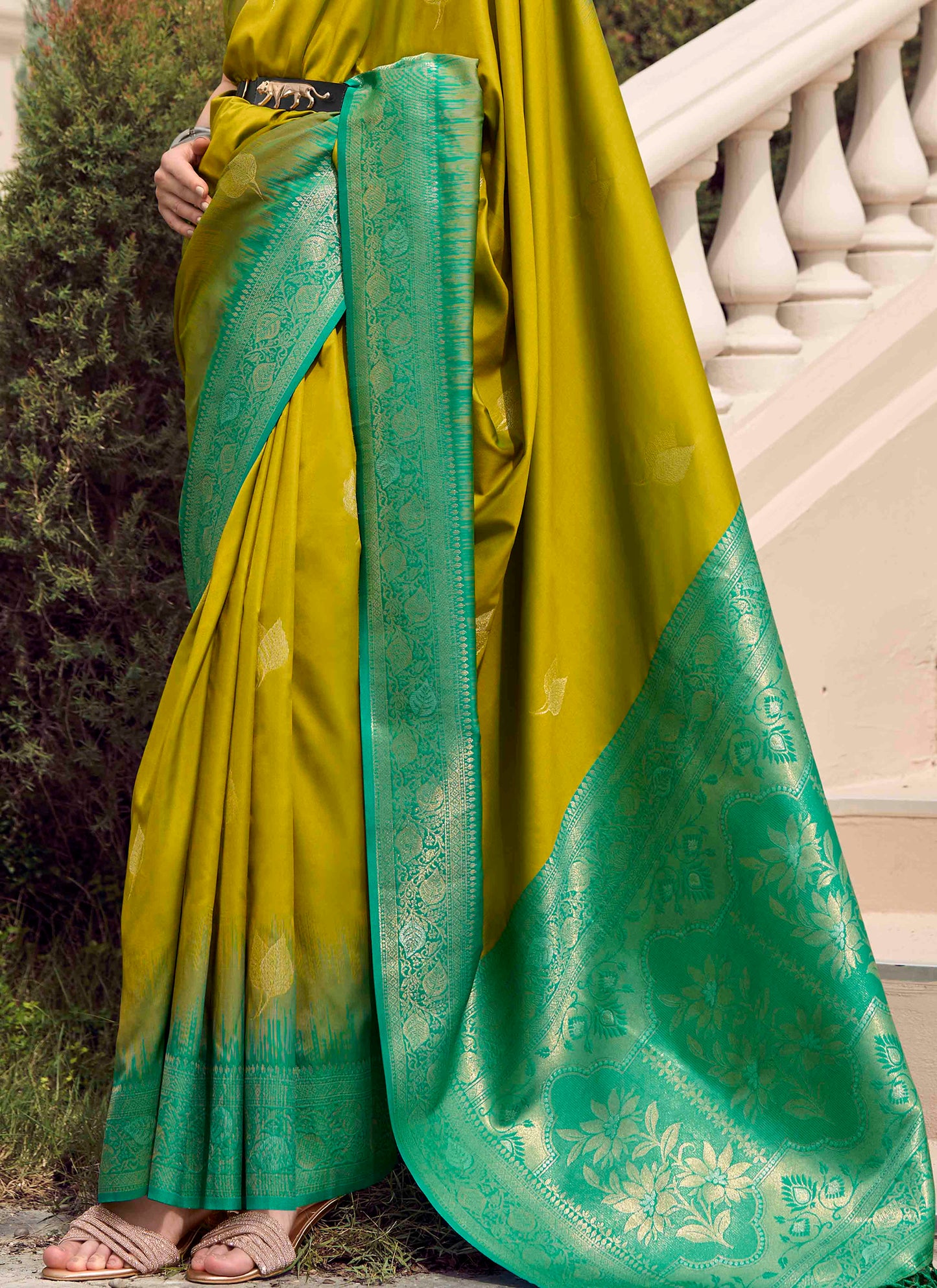 Tomato Red Soft Bandhani Style Dola Silk Saree with Blouse